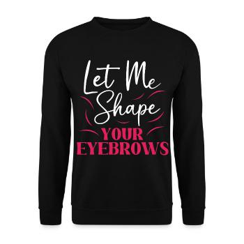 Make-up Microblading Kosmetik Kosmetikerin - Unisex Pullover - Schwarz - Vorne - Alina (178cm) & Michal (187cm)