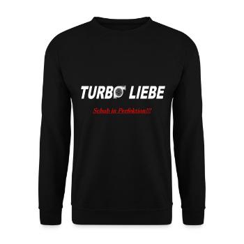 Turbo liebe - Unisex Pullover - Schwarz - Vorne - Alina (178cm) & Michal (187cm)