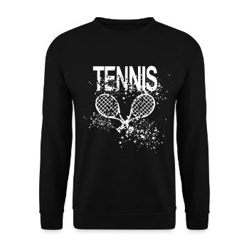 Tennis - Unisex Pullover - Schwarz - Vorne - Alina (178cm) & Michal (187cm)