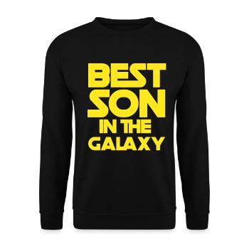 Bester Sohn - Unisex Pullover - Schwarz - Vorne - Alina (178cm) & Michal (187cm)