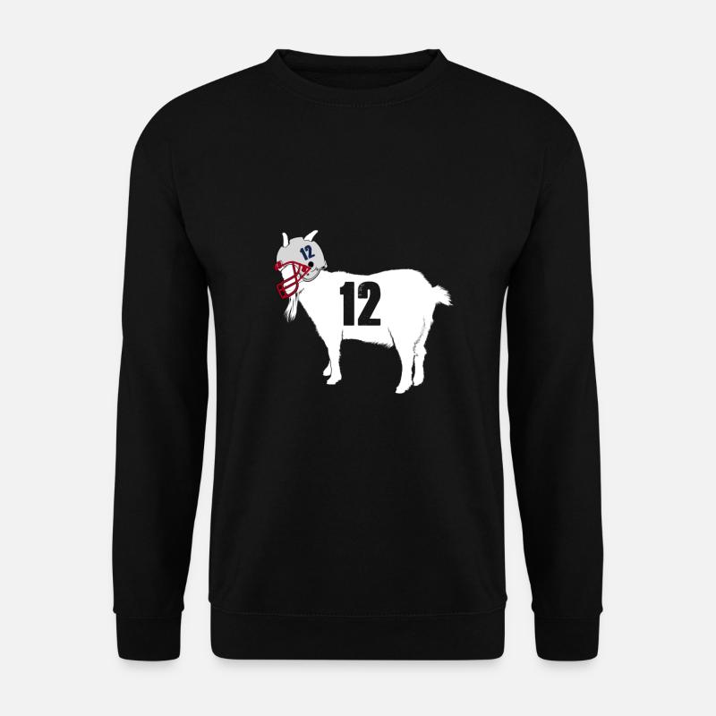 Tom Brady 12 Goat Shirt Geschenk - Unisex Pullover - Schwarz