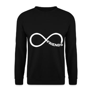 BFF Best Friends Forever - Unisex Sweatshirt - black - Front - Alina (178cm) & Michal (187cm)