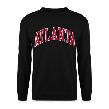 Atlanta - Sweat-shirt Unisexe - noir - Devant - Alina (178cm) & Michal (187cm)