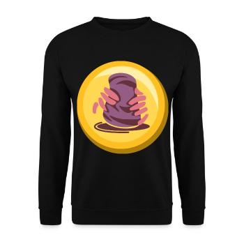 Pottery Sticker Icon Design - Unisex Sweatshirt - black - Front - Alina (178cm) & Michal (187cm)