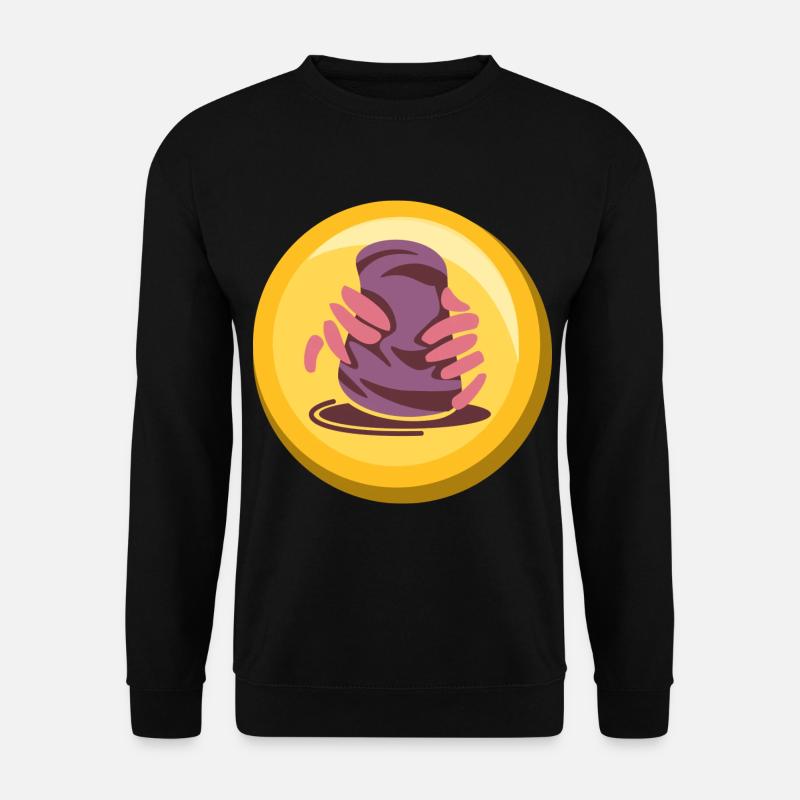 Conception d’icône d’autocollant de poterie - Sweat-shirt Unisexe - noir