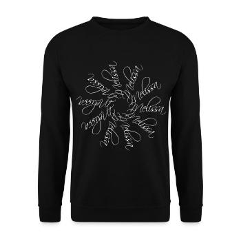 Melissa Nom Nom Mandala - Sweat-shirt Unisexe - noir - Devant - Alina (178cm) & Michal (187cm)