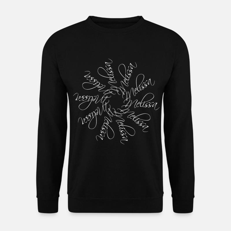 Melissa Name Name Mandala - Unisex Sweatshirt - black