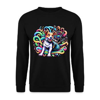 Sound Wave Fidelity: Bagpipe Melody - Unisex Sweatshirt - black - Front - Alina (178cm) & Michal (187cm)