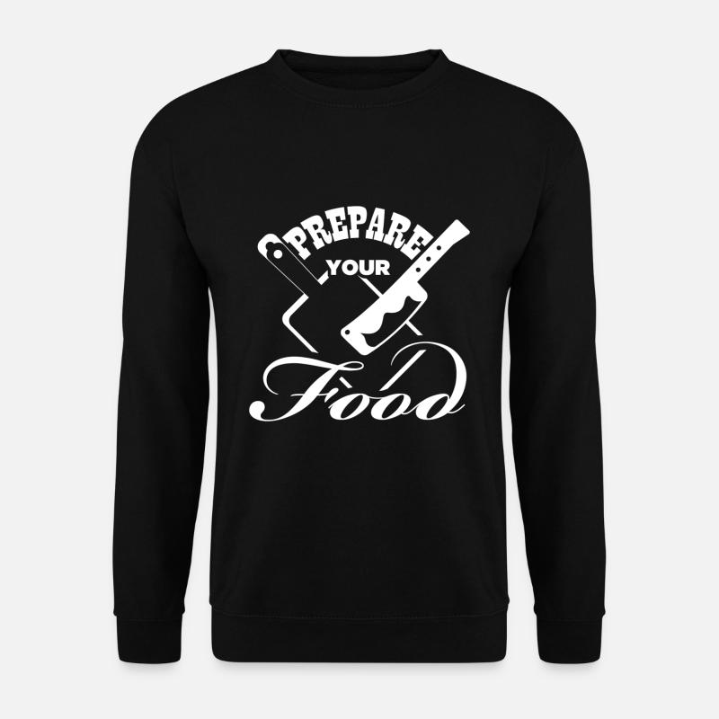 I love food. - Unisex Sweatshirt - black