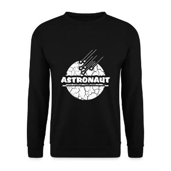 I'm an Astronaut - Unisex Pullover - Schwarz - Vorne - Alina (178cm) & Michal (187cm)