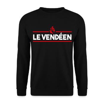 le vendéen Vendée catholique origine fierté - Sweat-shirt Unisexe - noir - Devant - Alina (178cm) & Michal (187cm)