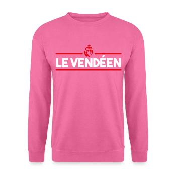 le vendéen Vendée catholique origine fierté - Sweat-shirt Unisexe - rose - Devant
