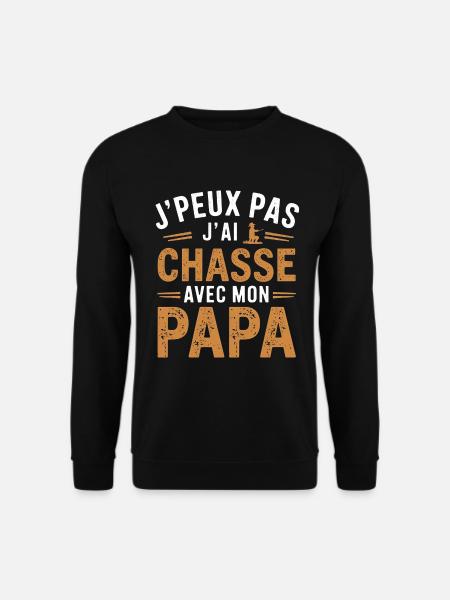 Hunting with my dad - Unisex Sweatshirt - black
