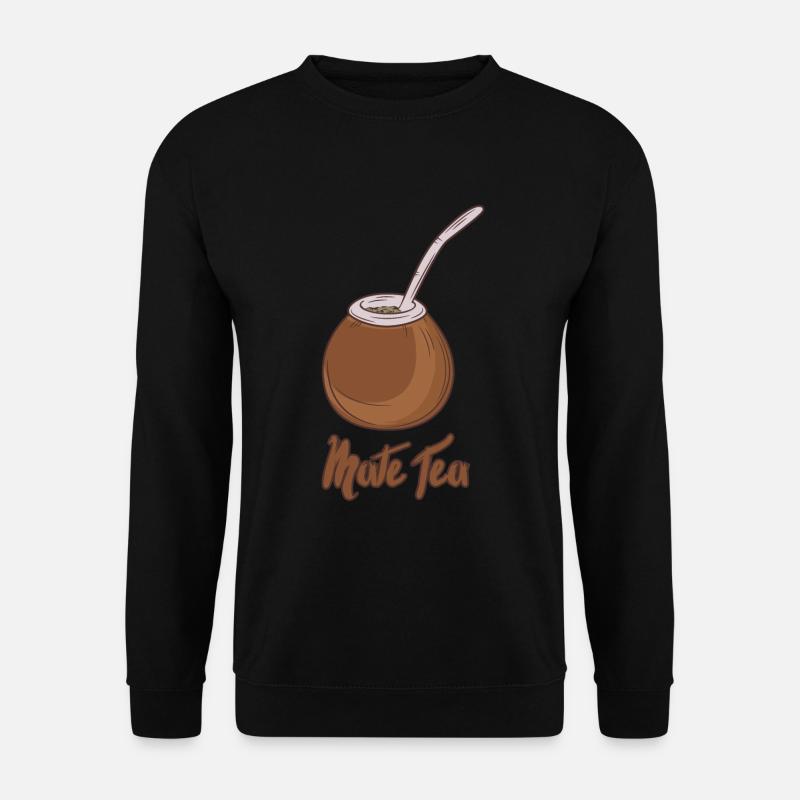 Brown Mate Tea - Unisex Pullover - Schwarz