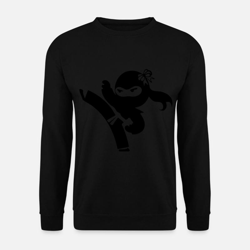 Ninja Mädchen - Unisex Pullover - Schwarz