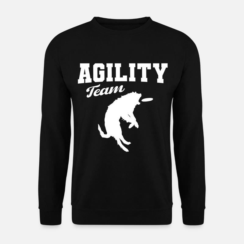 Agility dog team - Unisex Sweatshirt - black