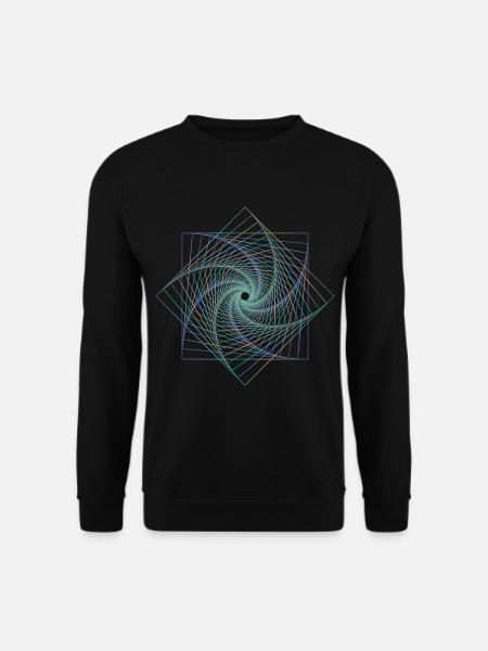 Sacred geometry spiral - Unisex Sweatshirt - black