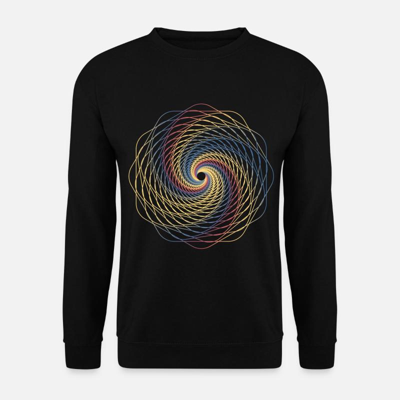 Heilige Geometrie Spiralle - Unisex Pullover - Schwarz