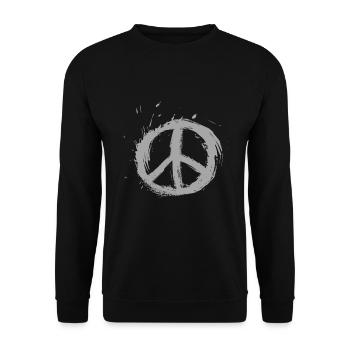 FRIEDEN - Unisex Pullover - Schwarz - Vorne - Alina (178cm) & Michal (187cm)