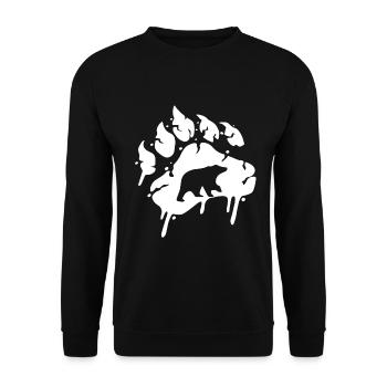 Papa Bear Man Myth Legend Cadeau de fête des pères - Sweat-shirt Unisexe - noir - Devant - Alina (178cm) & Michal (187cm)