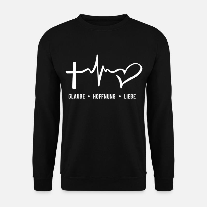 Glaube Hoffnung Liebe - Unisex Pullover - Schwarz