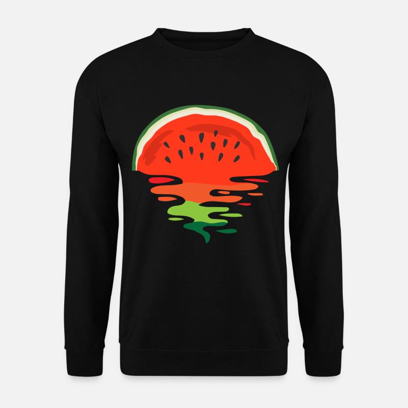 Coucher de soleil Melon - Sweat-shirt Unisexe - noir