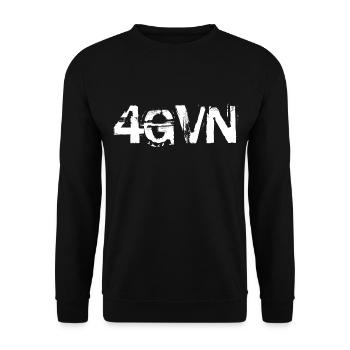 Le design chrétien pardonné dans la détresse moderne - Sweat-shirt Unisexe - noir - Devant - Alina (178cm) & Michal (187cm)