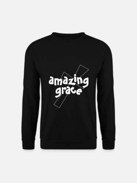 Christian Design Amazing Grace - Unisex Sweatshirt - black