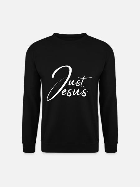 Christliches Design Just Jesus - Unisex Pullover - Schwarz