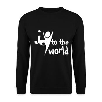 Christliches Design Der Sohn leuchtet und Gott regiert - Unisex Pullover - Schwarz - Vorne - Alina (178cm) & Michal (187cm)