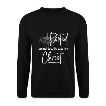 Le dessein chrétien enraciné et édifié en Christ - Sweat-shirt Unisexe - noir - Devant - Alina (178cm) & Michal (187cm)