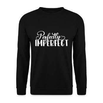 Design chrétien parfaitement imparfait - Sweat-shirt Unisexe - noir - Devant - Alina (178cm) & Michal (187cm)