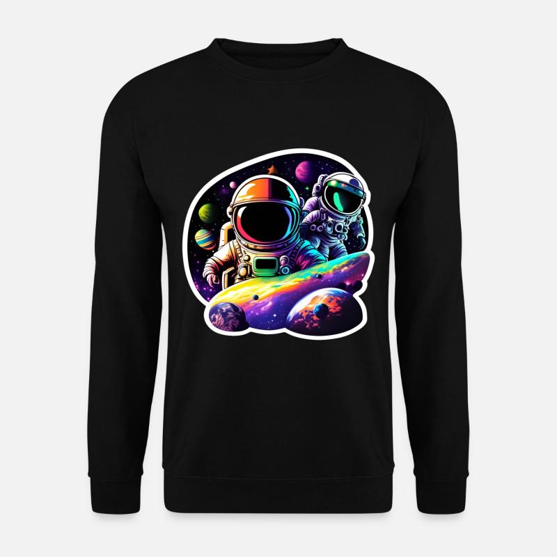 Astronauts in Space - Unisex Sweatshirt - black