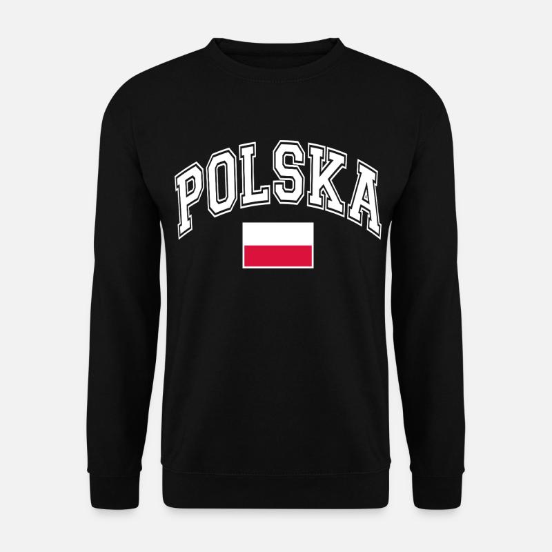Drapeau de la Pologne - Sweat-shirt Unisexe - noir