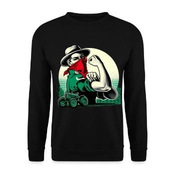 Fermière Forte - Sweat-shirt Unisexe - noir - Devant - Alina (178cm) & Michal (187cm)