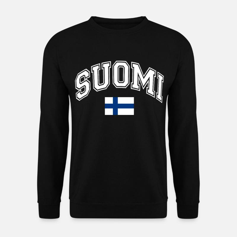 Finland Flag - Unisex Sweatshirt - black