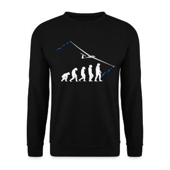 Planeur de glisse évolution planeur - Sweat-shirt Unisexe - noir - Devant - Alina (178cm) & Michal (187cm)