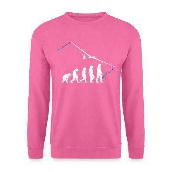 Planeur de glisse évolution planeur - Sweat-shirt Unisexe - rose - Devant