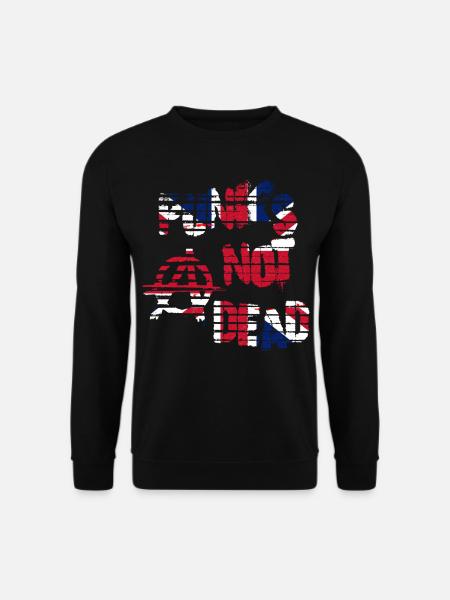 Punk's not dead Punkrock Musik Punker Retro Punk - Unisex Pullover - Schwarz