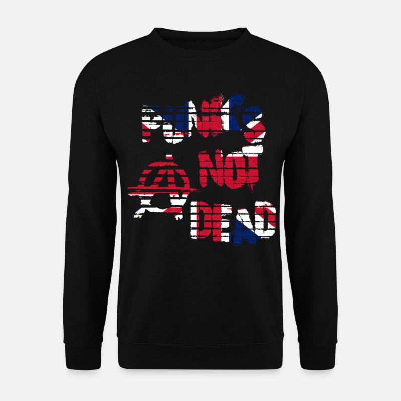 Punk's not dead Punkrock Musik Punker Retro Punk - Unisex Pullover - Schwarz