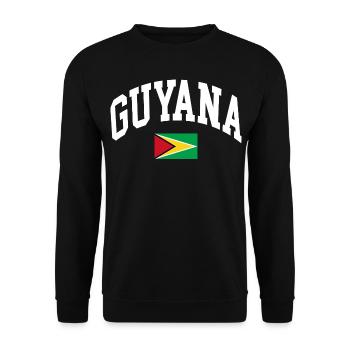 Guyana - Unisex Sweatshirt - black - Front - Alina (178cm) & Michal (187cm)
