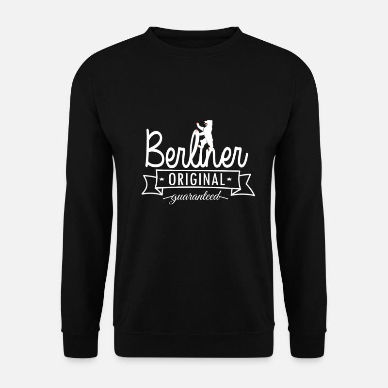 Berliner Original Fan Design Hauptstadt Geschenk - Unisex Pullover - Schwarz
