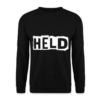 Cadeau de lettrage héros - Sweat-shirt Unisexe - noir - Devant - Alina (178cm) & Michal (187cm)