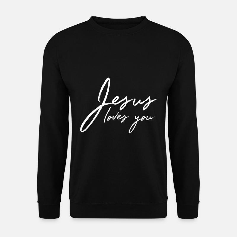 Jésus t'aime - Sweat-shirt Unisexe - noir