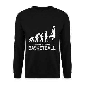 Evolution Basketball - Unisex Pullover - Schwarz - Vorne - Alina (178cm) & Michal (187cm)