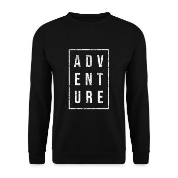 Adventure - Unisex Sweatshirt - black - Front - Alina (178cm) & Michal (187cm)