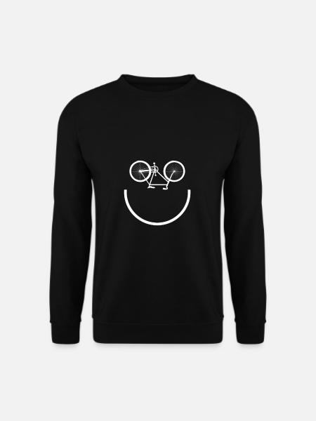 Fahrrad lächeln - Radsport liebe - Unisex Pullover - Schwarz