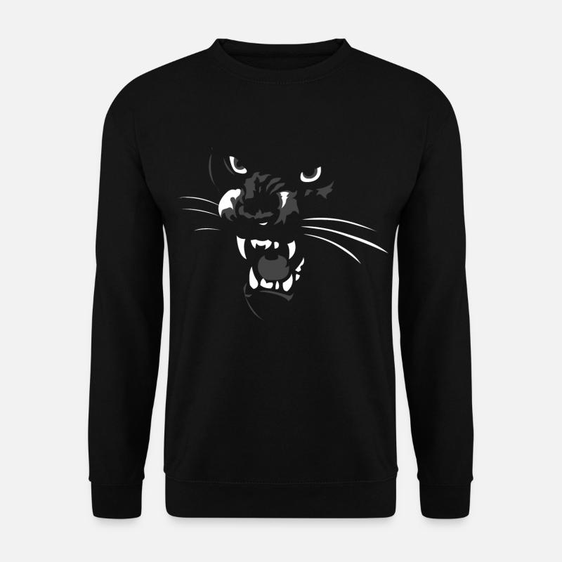 Schwarzer Panther cool schön mega - Unisex Pullover - Schwarz