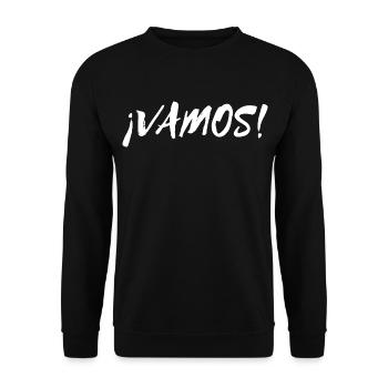 Let's go! motivation inspiration success determination - Unisex Sweatshirt - black - Front - Alina (178cm) & Michal (187cm)