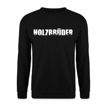 BOIS SCIE TRONÇONNEUSE CADEAU FORÊT DES FRÈRES BOIS - Sweat-shirt Unisexe - noir - Devant - Alina (178cm) & Michal (187cm)